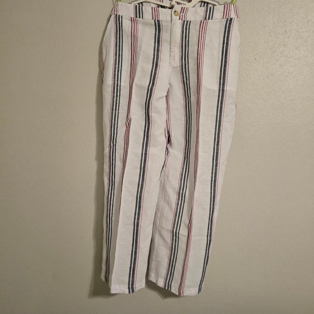 NWOT Liz Claiborne Linen/Cotton, Wide Leg, Long Baggy Pants XL